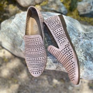 Leather Perforated Soft Leather Slip Ons by Franco Sarta